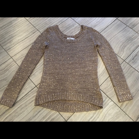 RICKI’S Gold Beaded Sweater ( size small) - Picture 4 of 6